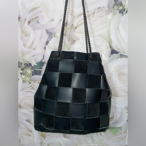 Le Borse Di Lucia Handbags - Le Borse Di Lucia Womens Italian Genuine Leather Black Bag